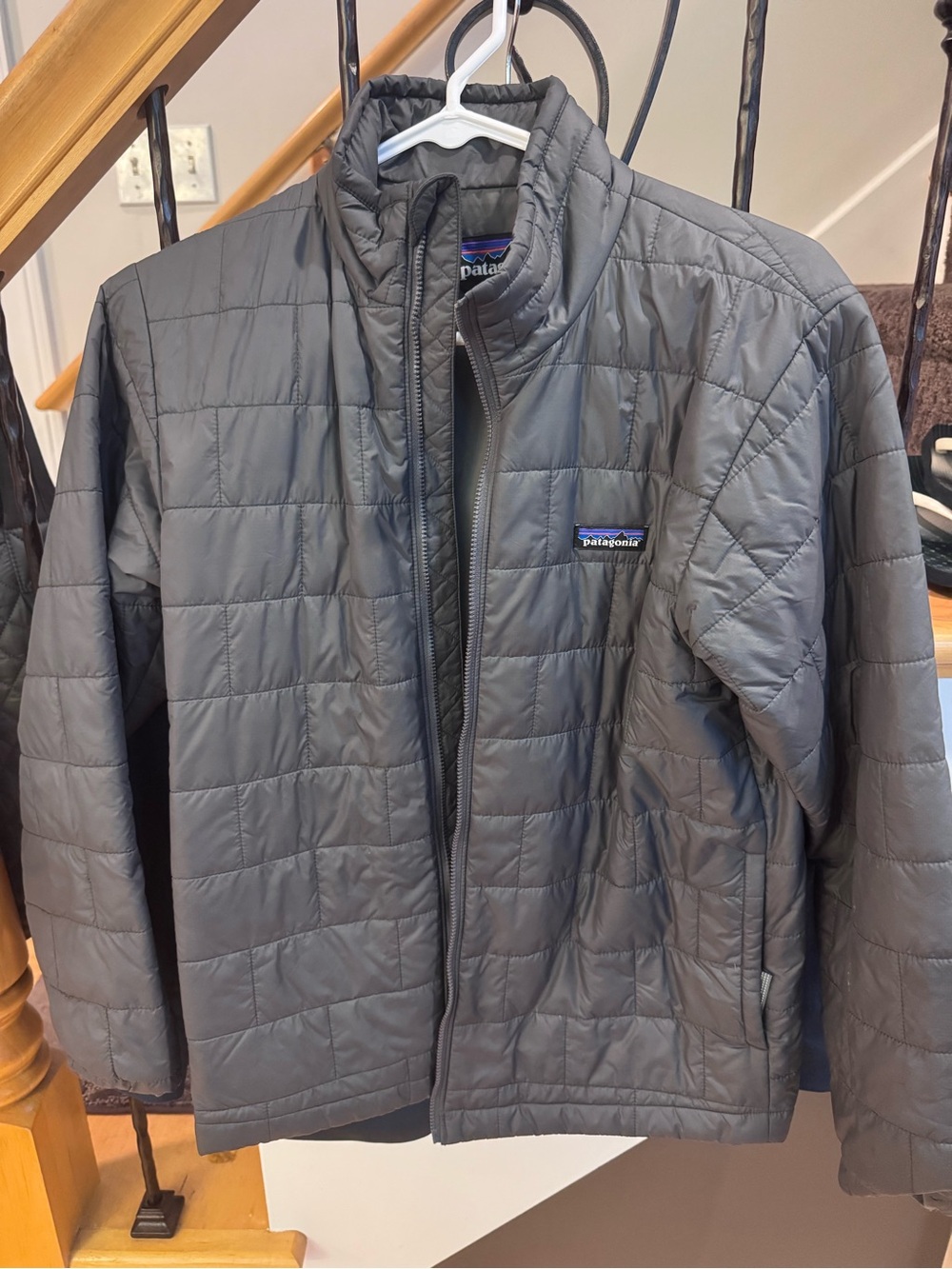 Patagonia Quilted Puffer Jacket — Charcoal Gray